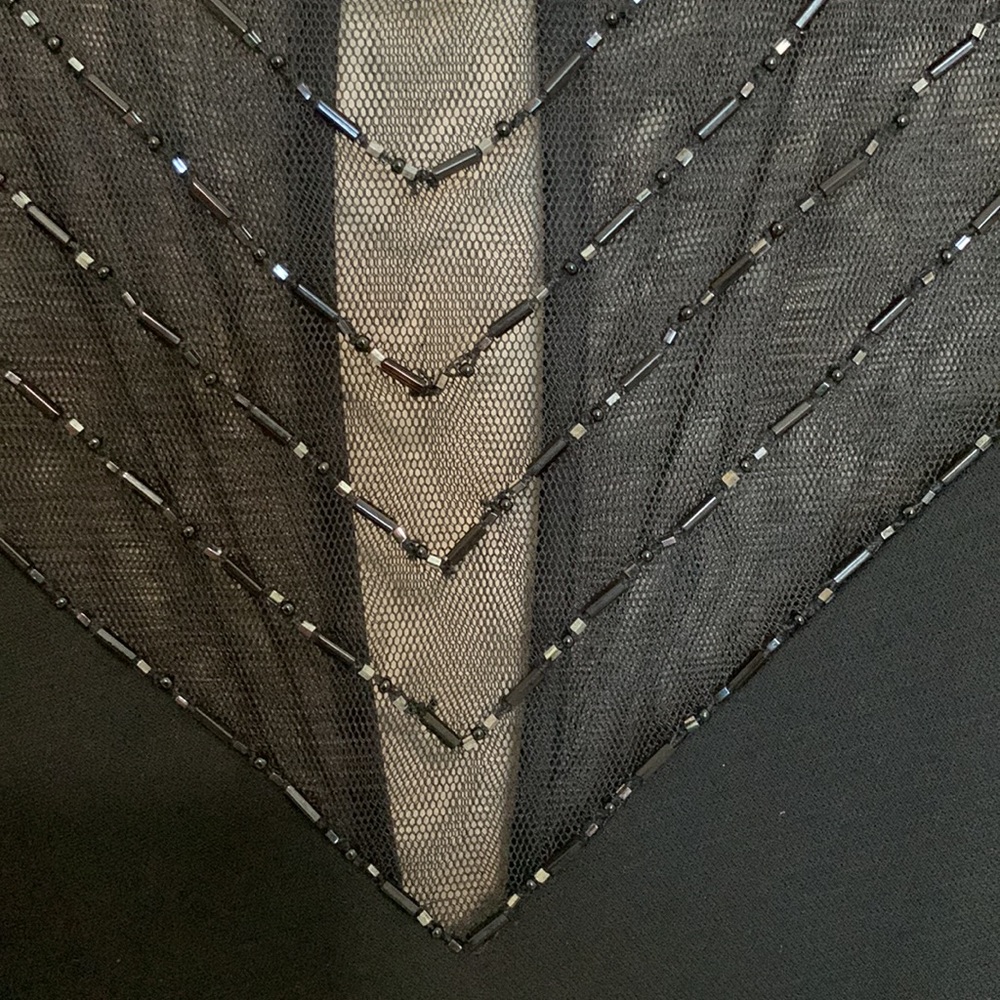 Evan Picone Classic Black dress with beads - Picture 8 of 14